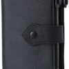 Bifold Slim Wallet Soft Leather RFID Blocking Double Zipper