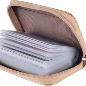 Credit Card Holder Genuine Leather Zipper Wallet 26 Slots - Image 18