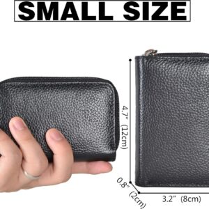 Credit Card Holder Genuine Leather Zipper Wallet 26 Slots - Image 4