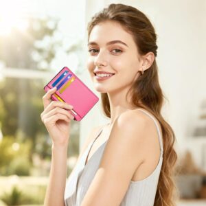 Credit Card Holder Slim Compact RFID Blocking Pink - Image 2