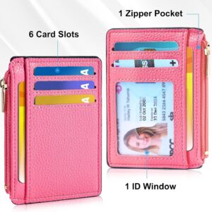 Credit Card Holder Slim Compact RFID Blocking Pink - Image 4