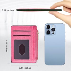 Credit Card Holder Slim Compact RFID Blocking Pink - Image 5