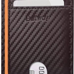 Minimalist Front Pocket Wallet RFID Blocking Leather Black - Image 10