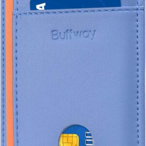 Minimalist Front Pocket Wallet RFID Blocking Leather Black - Image 15