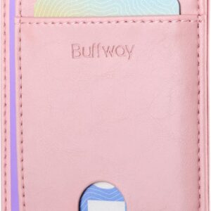 Minimalist Front Pocket Wallet RFID Blocking Leather Black - Image 22