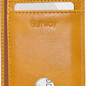 Minimalist Front Pocket Wallet RFID Blocking Leather Black - Image 27