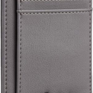 Minimalist Leather Slim Wallet RFID Blocking Medium Size - Image 15
