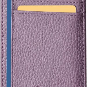 Minimalist Leather Slim Wallet RFID Blocking Medium Size - Image 18