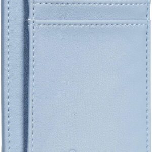 Minimalist Leather Slim Wallet RFID Blocking Medium Size - Image 21