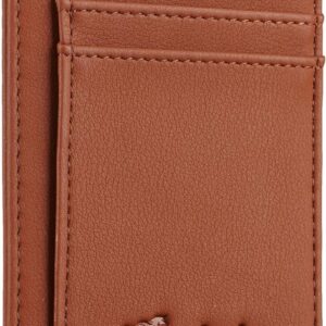 Minimalist Leather Slim Wallet RFID Blocking Medium Size - Image 22