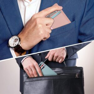 Minimalist Leather Slim Wallet RFID Blocking Medium Size - Image 5