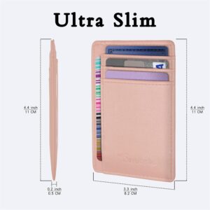 Minimalist Leather Slim Wallet RFID Blocking Medium Size - Image 7