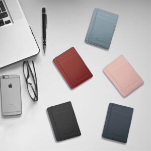 Minimalist Leather Slim Wallet RFID Blocking Medium Size - Image 9