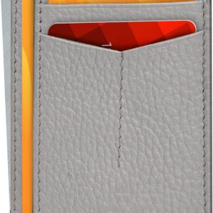 Minimalist Wallet Leather RFID Front Pocket Cognac - Image 16