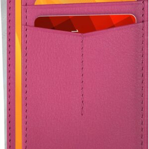 Minimalist Wallet Leather RFID Front Pocket Cognac - Image 20