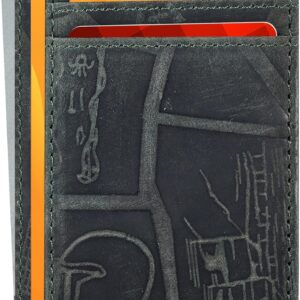 Minimalist Wallet Leather RFID Front Pocket Cognac - Image 21