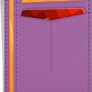 Minimalist Wallet Leather RFID Front Pocket Cognac - Image 22