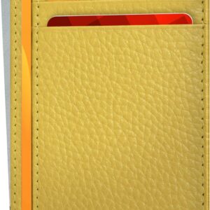 Minimalist Wallet Leather RFID Front Pocket Cognac - Image 25