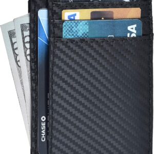 Minimalist Wallet Leather RFID Front Pocket Cognac - Image 34