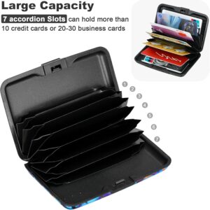 RFID Blocking Credit Card Holder Aluminum Blue - Image 5
