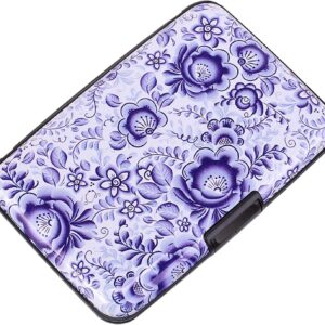 RFID Blocking Credit Card Holder Aluminum Blue - Image 52