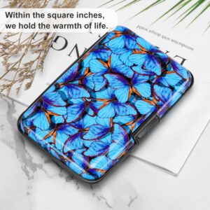 RFID Blocking Credit Card Holder Aluminum Blue - Image 6