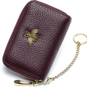 RFID Credit Card Holder Small Leather Wallet Women - Image 12