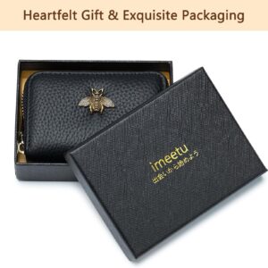 RFID Credit Card Holder Small Leather Wallet Women - Image 3