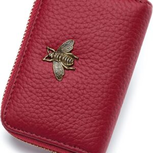 RFID Credit Card Holder Small Leather Wallet Women - Image 30