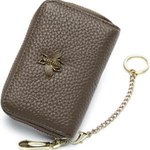 RFID Credit Card Holder Small Leather Wallet Women - Image 45