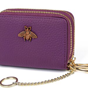 RFID Credit Card Holder Small Leather Wallet Women - Image 46