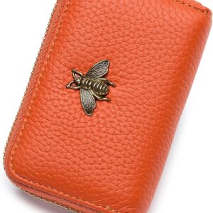 RFID Credit Card Holder Small Leather Wallet Women - Image 49