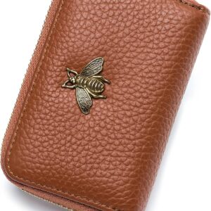 RFID Credit Card Holder Small Leather Wallet Women - Image 51