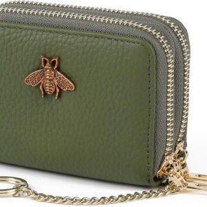 RFID Credit Card Holder Small Leather Wallet Women - Image 53