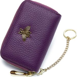 RFID Credit Card Holder Small Leather Wallet Women - Image 54