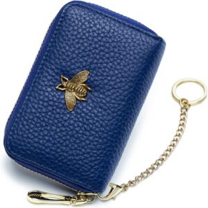 RFID Credit Card Holder Small Leather Wallet Women - Image 58