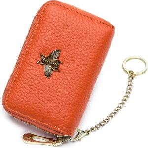 RFID Credit Card Holder Small Leather Wallet Women - Image 59