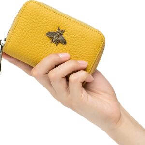 RFID Credit Card Holder Small Leather Wallet Women - Image 6