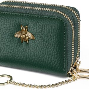 RFID Credit Card Holder Small Leather Wallet Women - Image 66