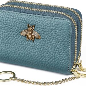 RFID Credit Card Holder Small Leather Wallet Women - Image 67