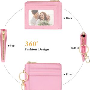 Slim Front Pocket Wallet Keychain 6 Card Slots - Image 4