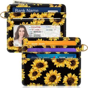 Slim Minimalist Pocket Credit Card Holder Wallet Lightweight Leopard - Image 10