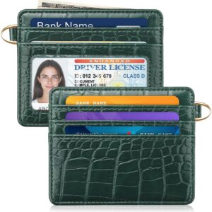 Slim Minimalist Pocket Credit Card Holder Wallet Lightweight Leopard - Image 11