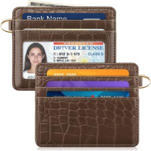 Slim Minimalist Pocket Credit Card Holder Wallet Lightweight Leopard - Image 15