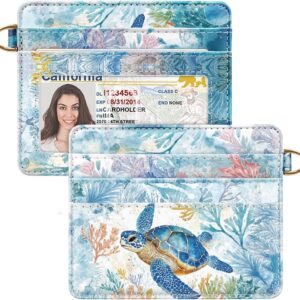 Slim Minimalist Pocket Credit Card Holder Wallet Lightweight Leopard - Image 21