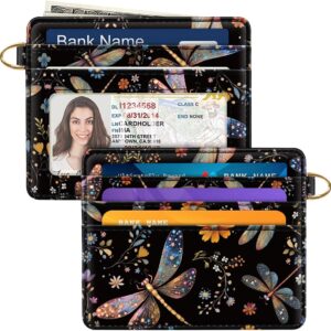 Slim Minimalist Pocket Credit Card Holder Wallet Lightweight Leopard - Image 22