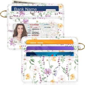 Slim Minimalist Pocket Credit Card Holder Wallet Lightweight Leopard - Image 26