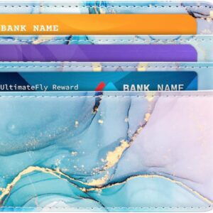 Slim Minimalist Pocket Credit Card Holder Wallet Lightweight Leopard - Image 27