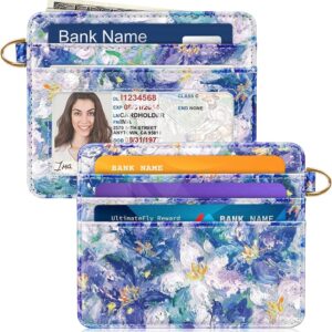 Slim Minimalist Pocket Credit Card Holder Wallet Lightweight Leopard - Image 32