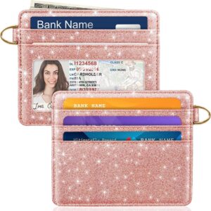 Slim Minimalist Pocket Credit Card Holder Wallet Lightweight Leopard - Image 34